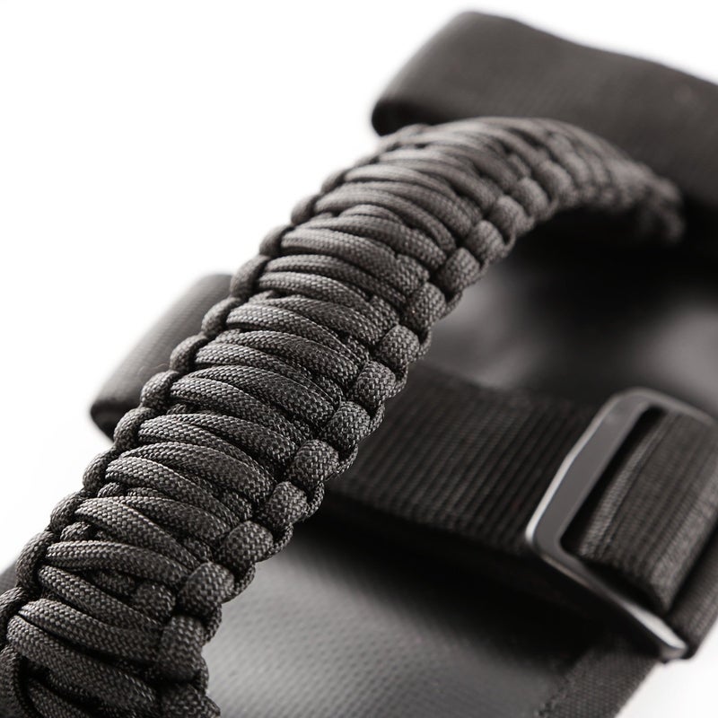 Rugged Ridge 13505.30 Grab Handle Kit, Paracord, Black/Black; 55-Current Jeep CJ/Wrangler/Gladiator - Image 3